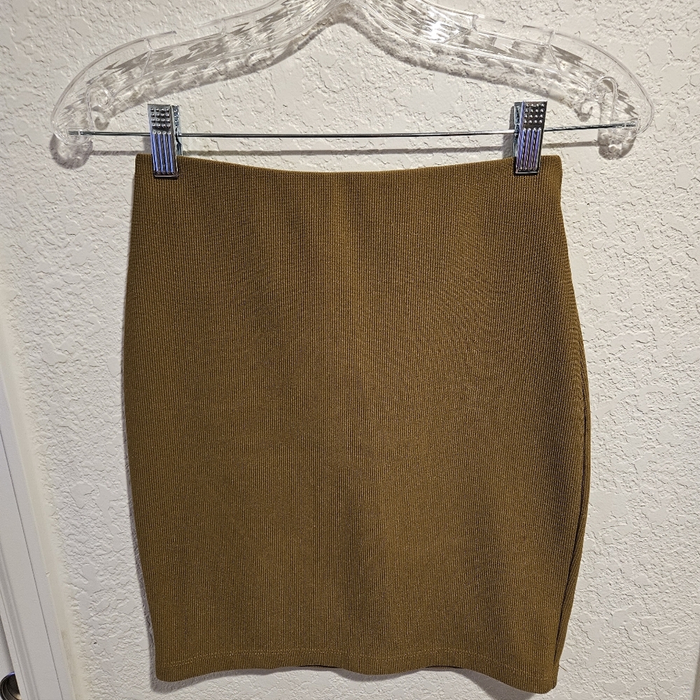 Forever 21 Olive Pencil Skirt